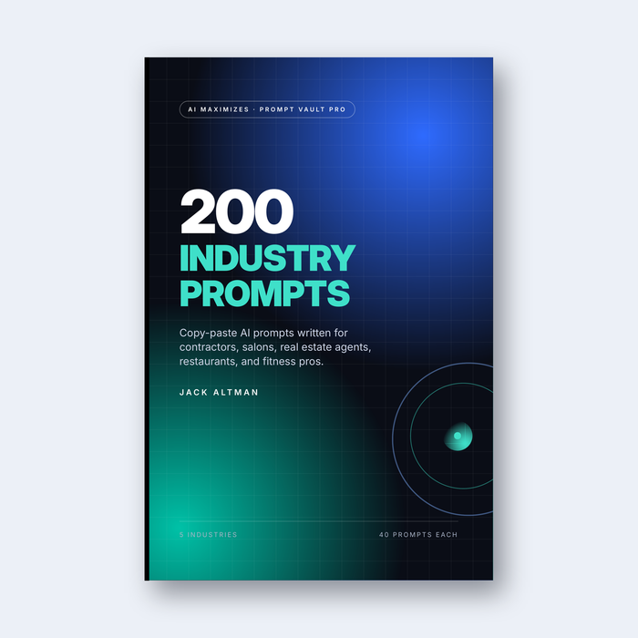 Industry Prompt Vault Pro: 200 AI Prompts for Small Businesses